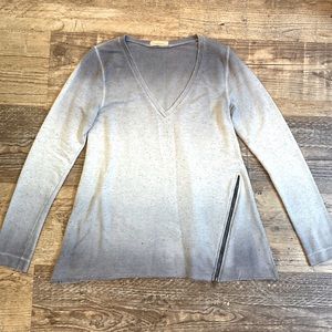 Language Gradient Zipper sleeves shirt size S-M